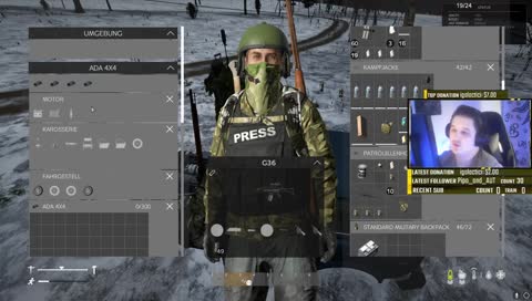 Das Auto ist mir ein bisschen tief im Schnee