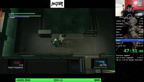 !agdq MGS2 European Extreme WR attempts [srl] 