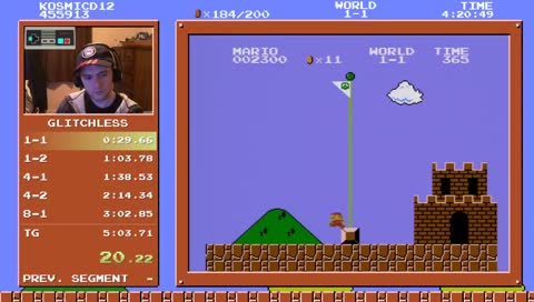 [WR] SMB1 Glitchless Speedrun in 5:03.617