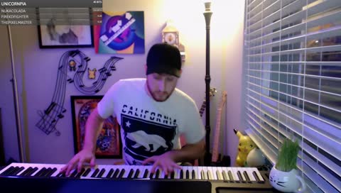 12/27 Piano with Kyle and Coda the cat ^.^