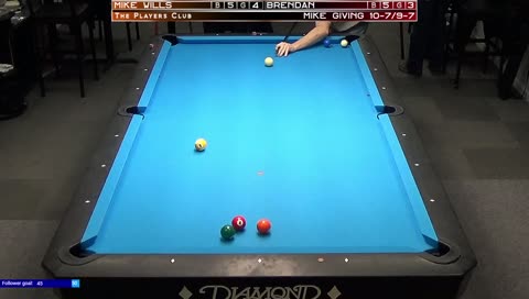 [12-29-18] Mike Wills vs Brendan Sullivan #onepocket #pool #billiards #smallstreamer
