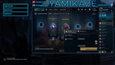 Yamikaze | Challenger Talon | back from vacation. #LeaguePartner Neeko giveaway between every game. Testing new mic setup lmk how it is