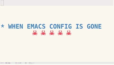 M-x declare-emacs-bankruptcy