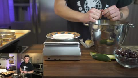 [COOKING] DUCK BREAST w/ polenta, cherries, and zucchini -- BROWN BUTTER BURGER BUNS TESTED