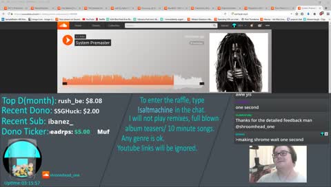 Short Tuneshare | Feedback Stream |  !saltmachine !shindig |  !2018 !discord
