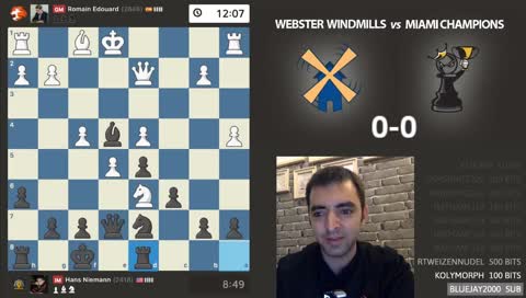Webster Windmills vs Miami Champions | PRO Chess League