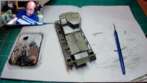 [CZ/ENG] UHD webcam, 1/35, Medium Tank Mk.A - Whippet ,Twitch Scale Model Club