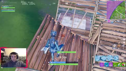 First Stream with a Webcam | Fortnite