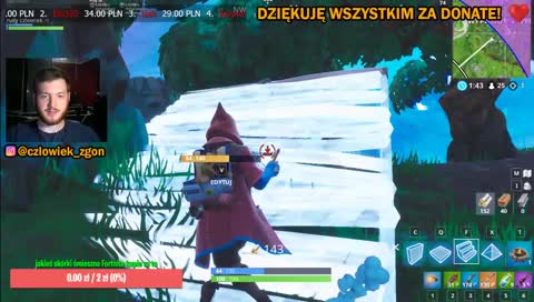 Rudy gra w Fortnite 1410 win solo