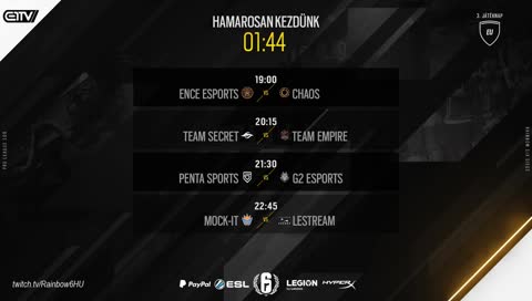 [HU] Rainbow Six ESL Pro League EU - 9. Szezon - 3. Játéknap