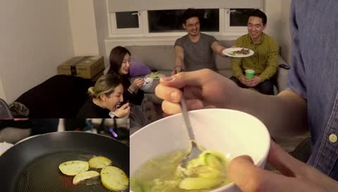 Hand-torn Korean noodle night!!