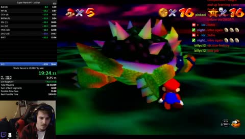 Super mario 64 16 star run quest for sub 20