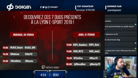 DOIGBY ๐ฅ - EN MODE LYON ESPORT !