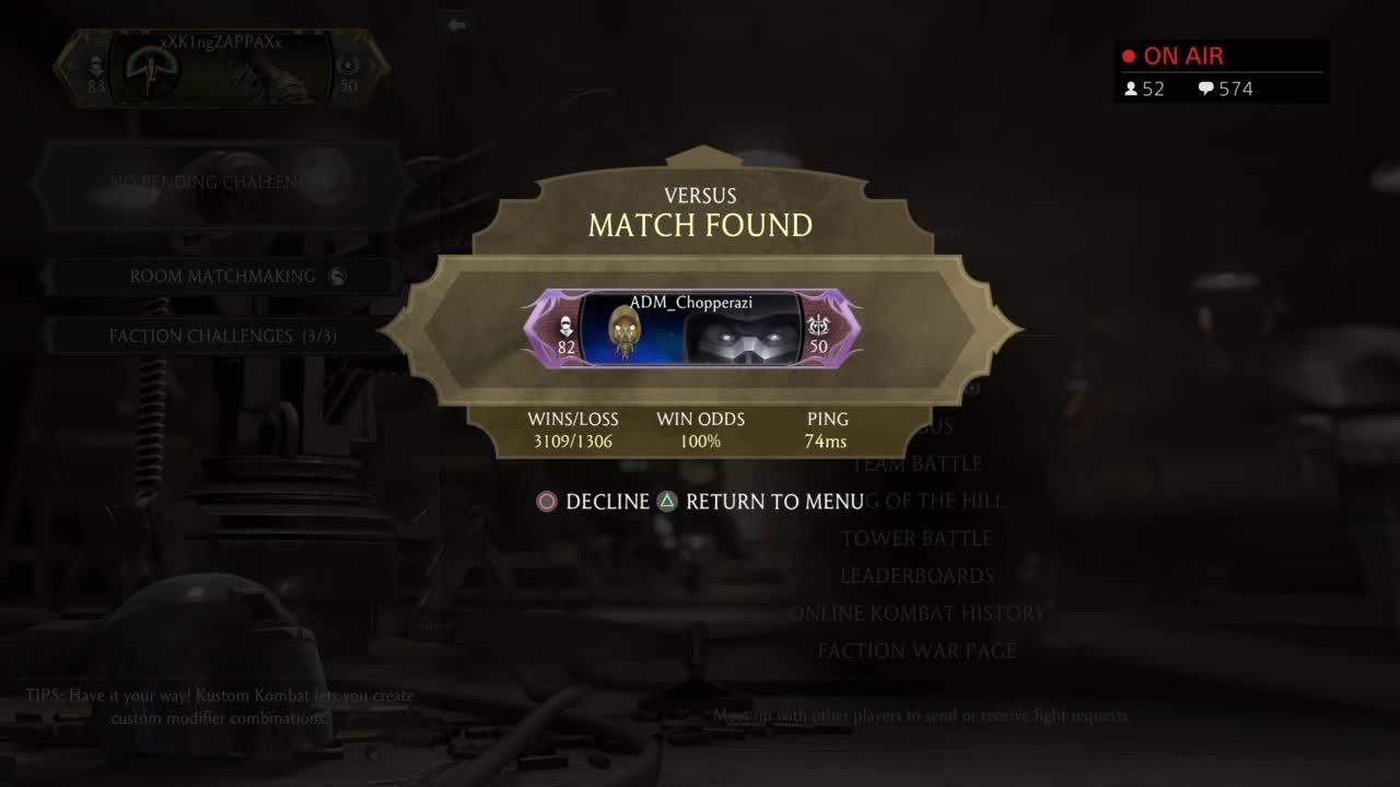 Mkx online matchmaking