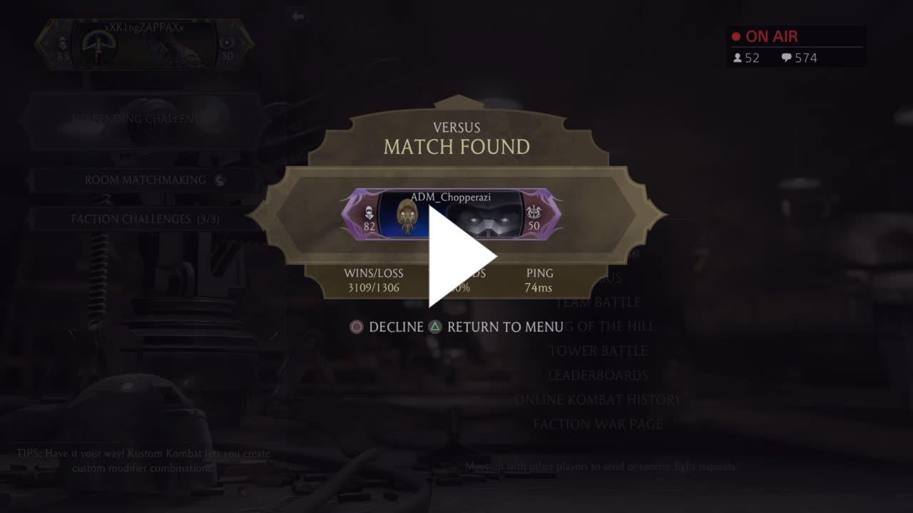 MKX rom matchmaking