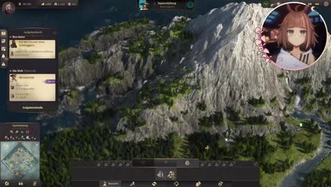 Eine Insel mit 2 Bergen